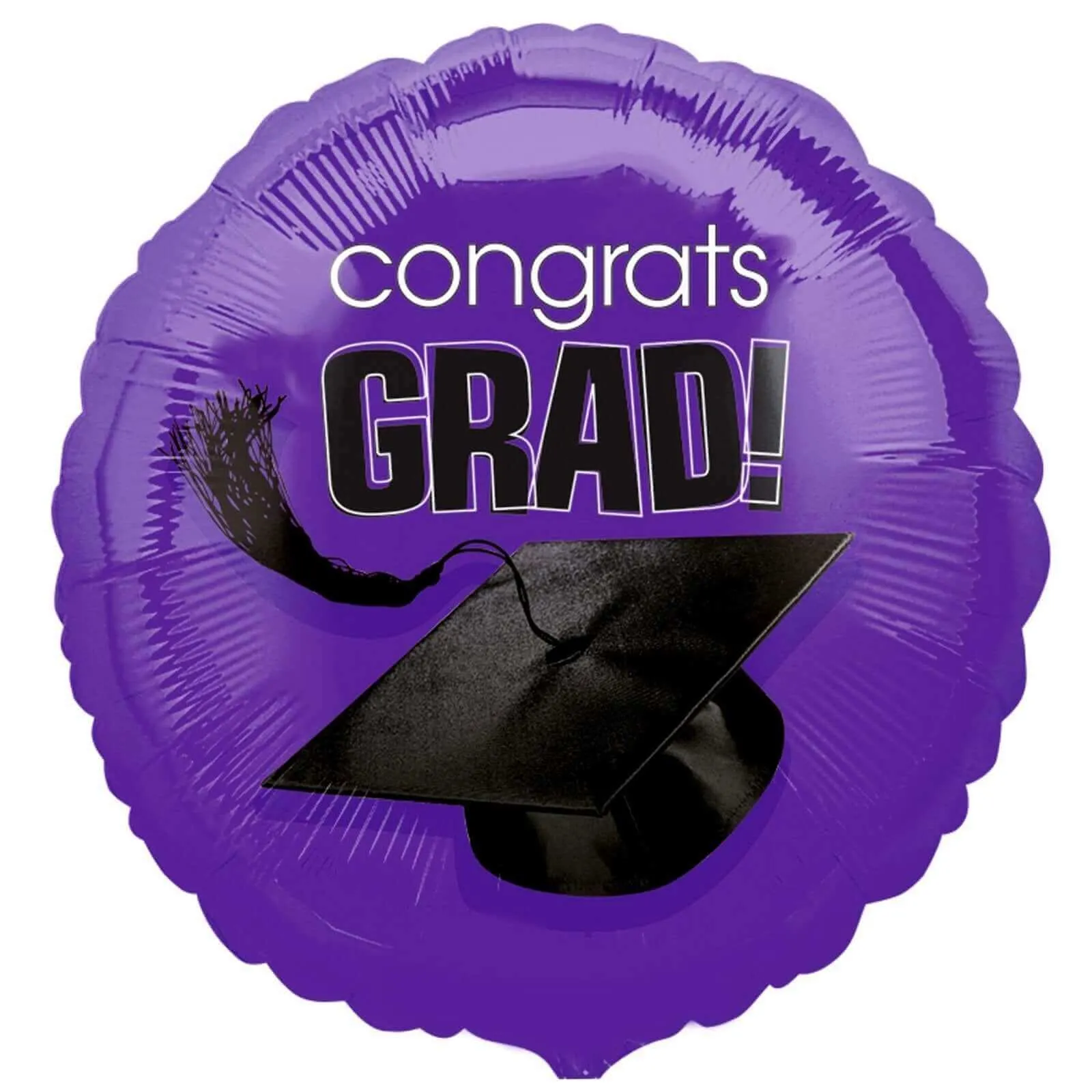 18" Congrats Grad Mylar Balloon - Purple