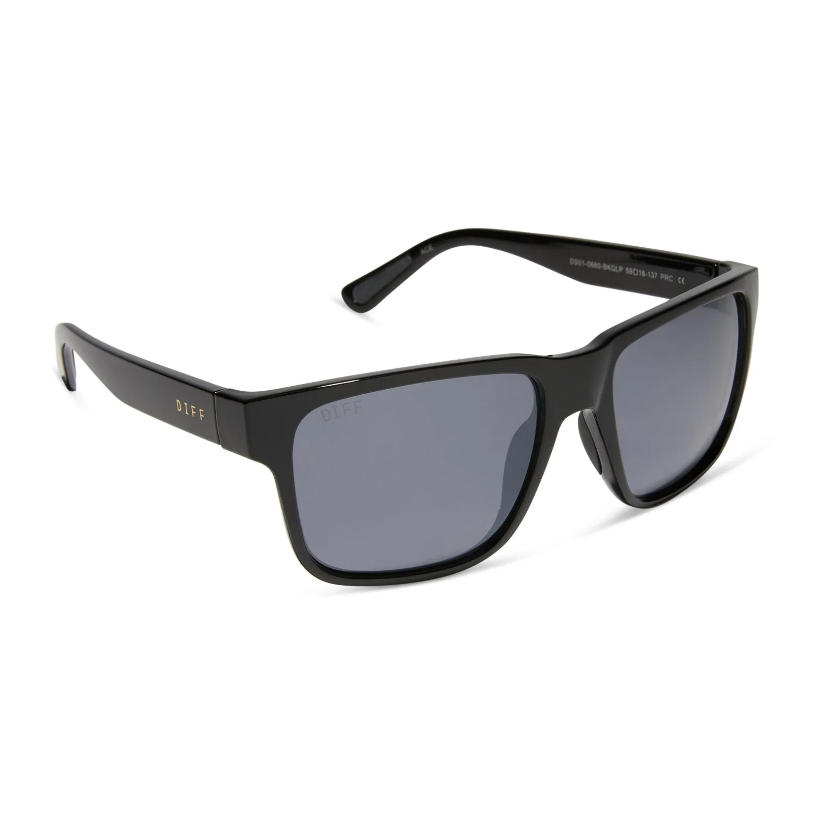 ACE - BLACK   GREY WITH SILVER FLASH   POLARIZED SUNGLASSES