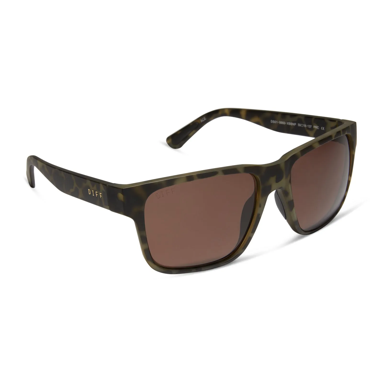 ACE - MATTE OLIVE GREEN TORTOISE   SOLID BROWN   POLARIZED SUNGLASSES