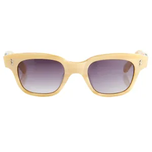 Agent Provocateur Sunglasses Square Striped Yellow and Grey