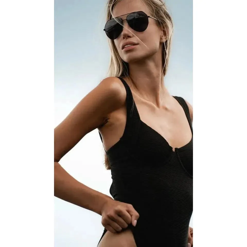 Anea Hill Harbor Aviator Sunglasses