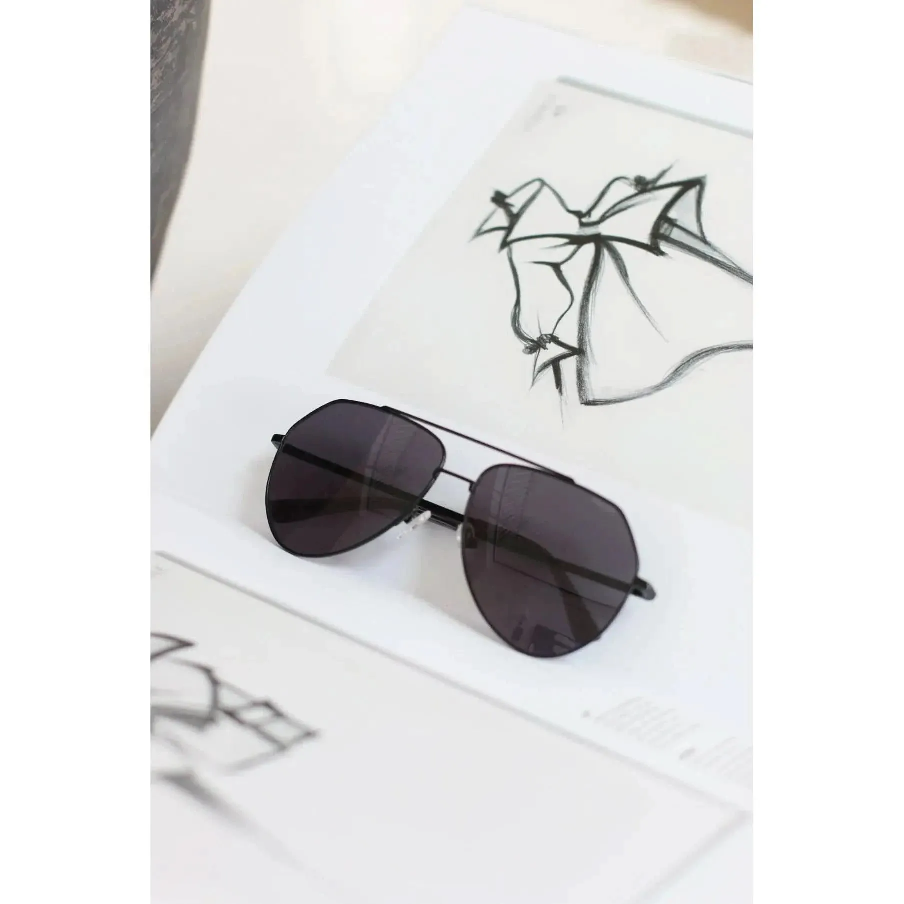 Anea Hill Harbor Aviator Sunglasses