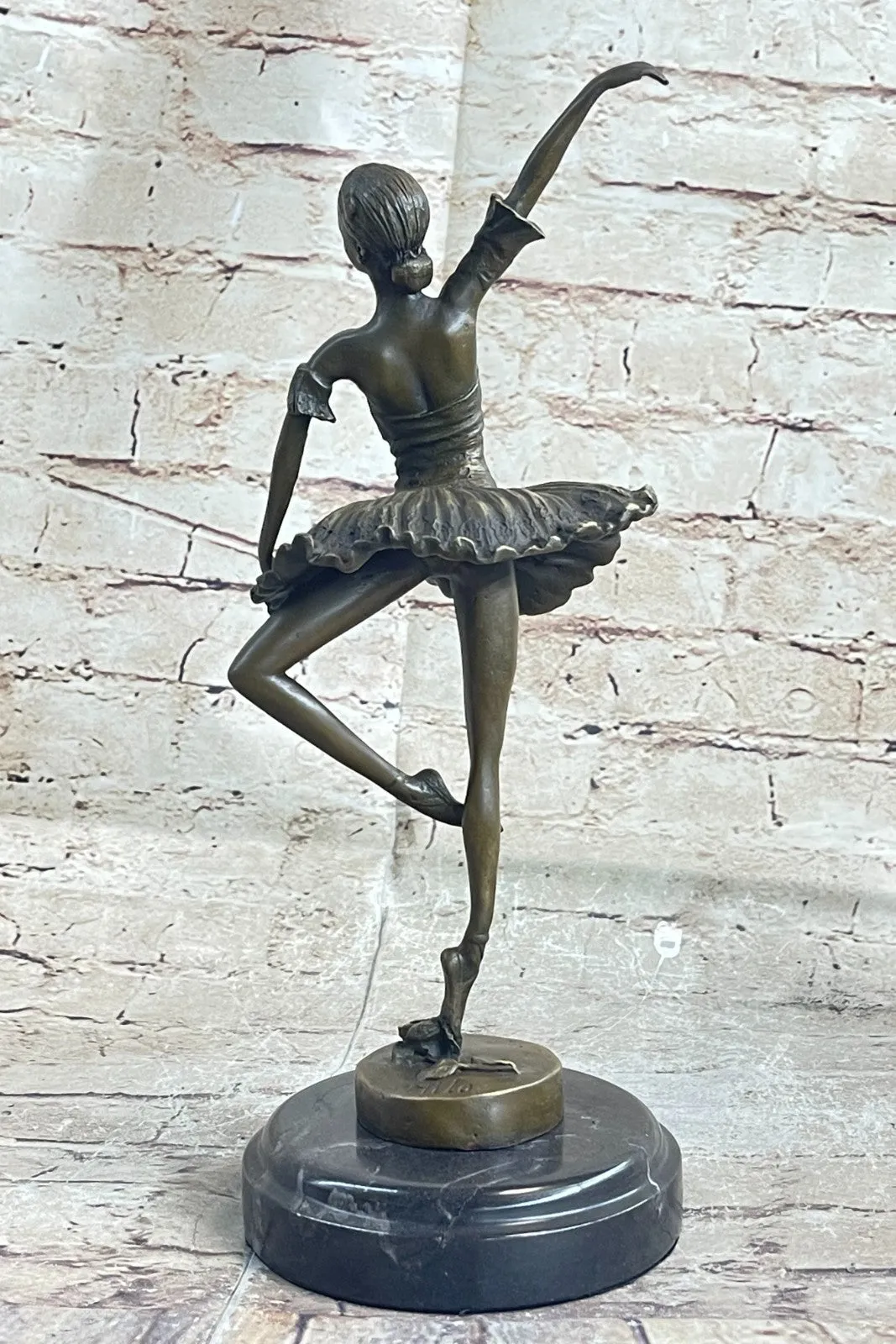 Art Deco Bronze Ballerina Ballet Statue Sculpture Abstract Art Mid century Deco