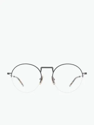 Black Iron Hingless Round Optical Glasses