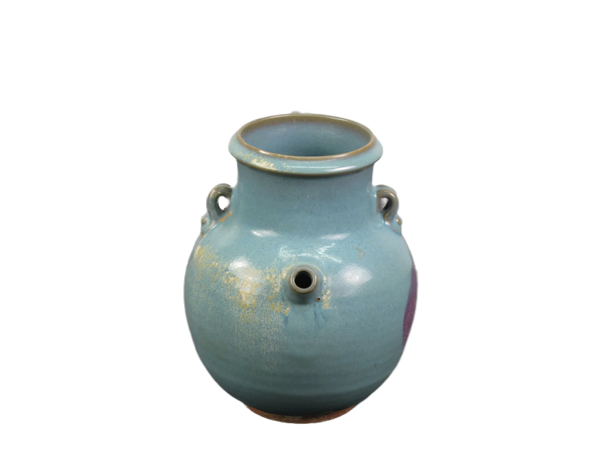 Blue and Purple Ceramics Water Jar