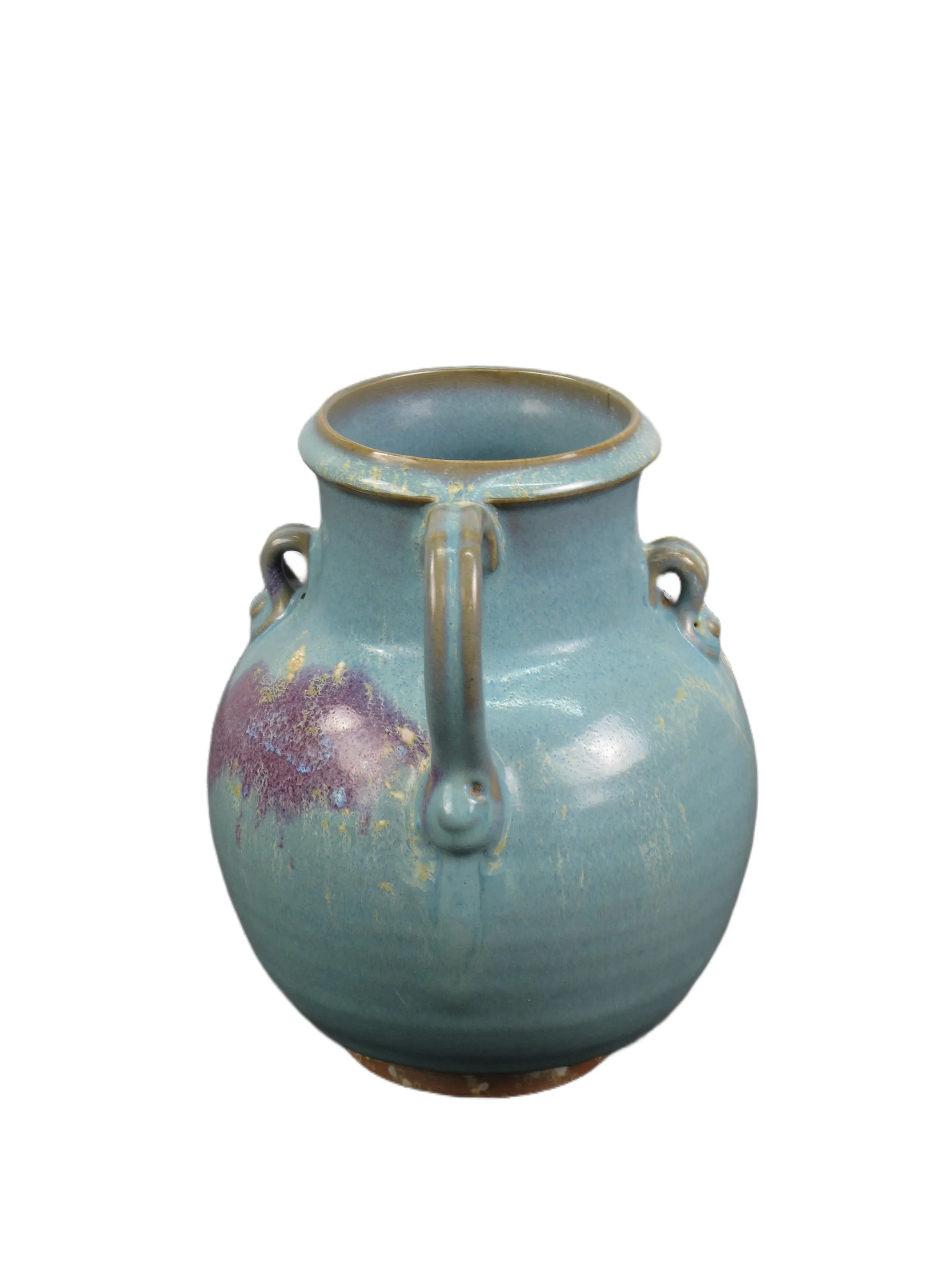 Blue and Purple Ceramics Water Jar