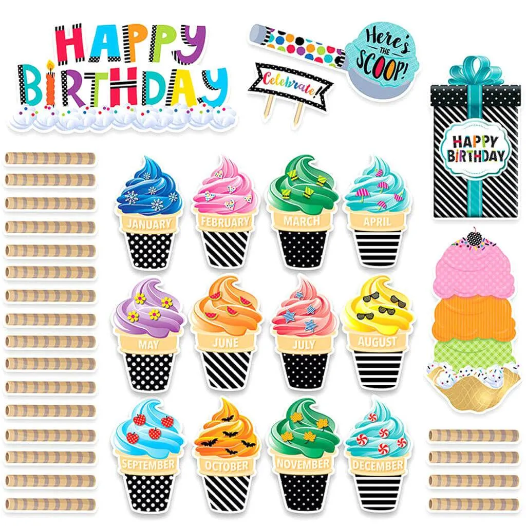 Bold & Bright Happy Birthday Mini Bulletin Board