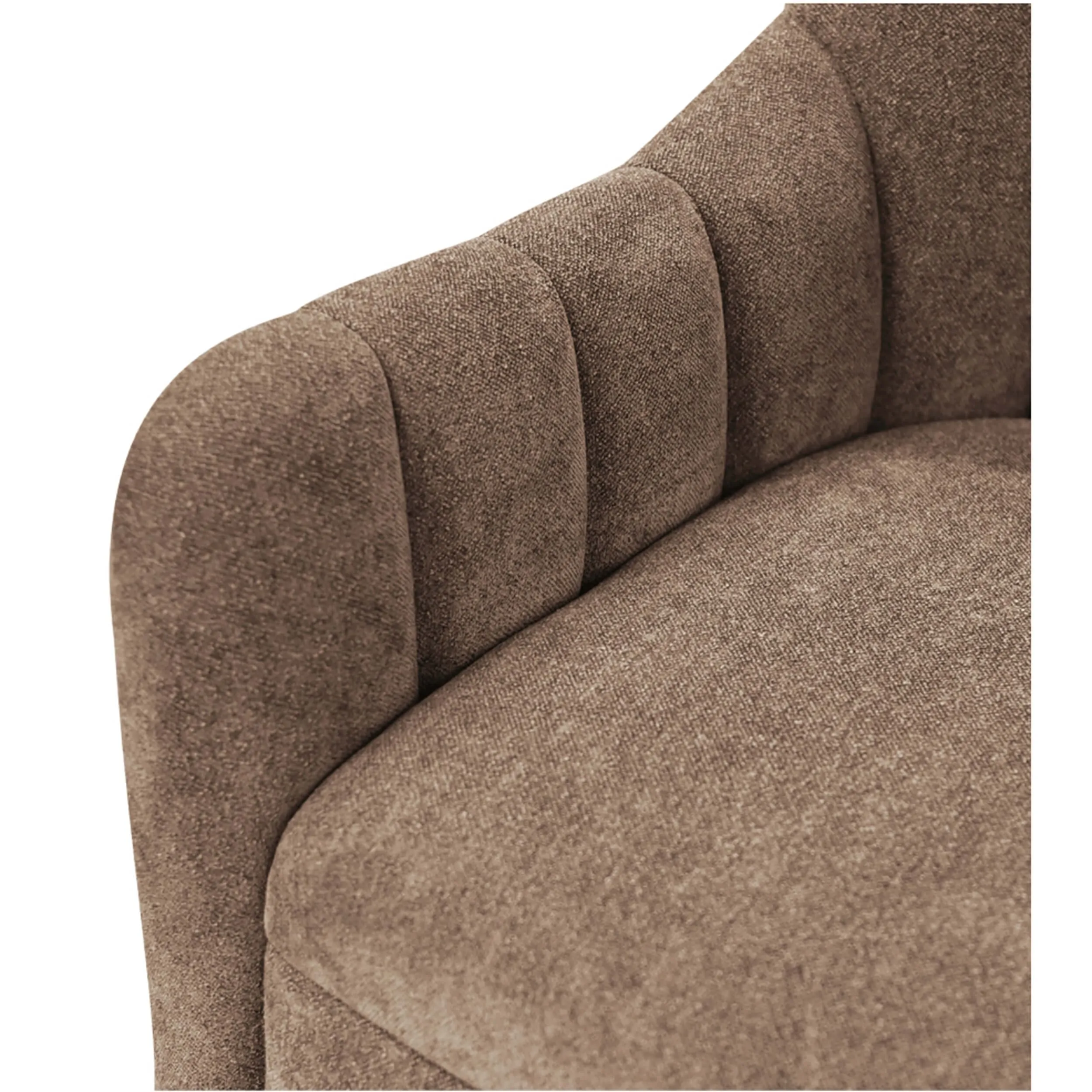 Bowie Swivel Chair, Cool Brown