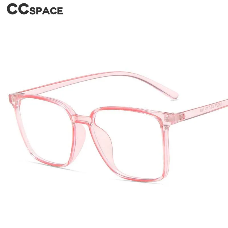 CCspace Unisex Full Rim Square Tr 90 Eyeglasses 53343