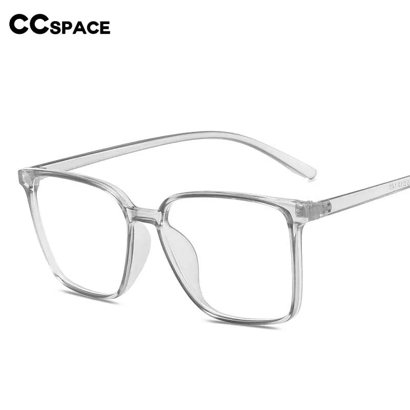 CCspace Unisex Full Rim Square Tr 90 Eyeglasses 53343