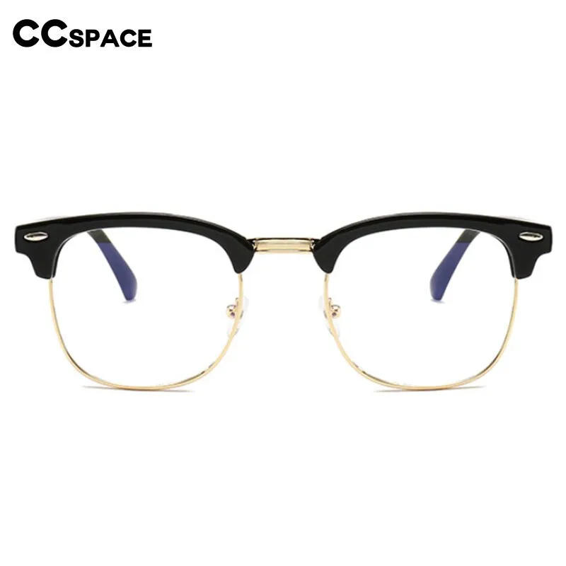 CCspace Unisex Full Rim Square Tr 90 Eyeglasses 54622