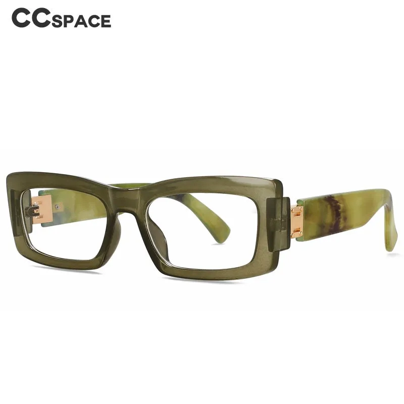 CCspace Women's Full Rim Rectangle Tr 90 Eyeglasses 56339