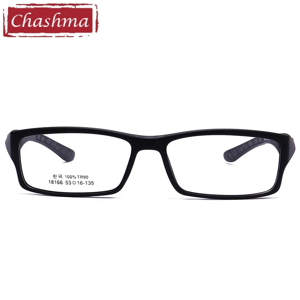 Chashma Ottica Unisex Full Rim Square Tr 90 Titanium Sport Eyeglasses 18166