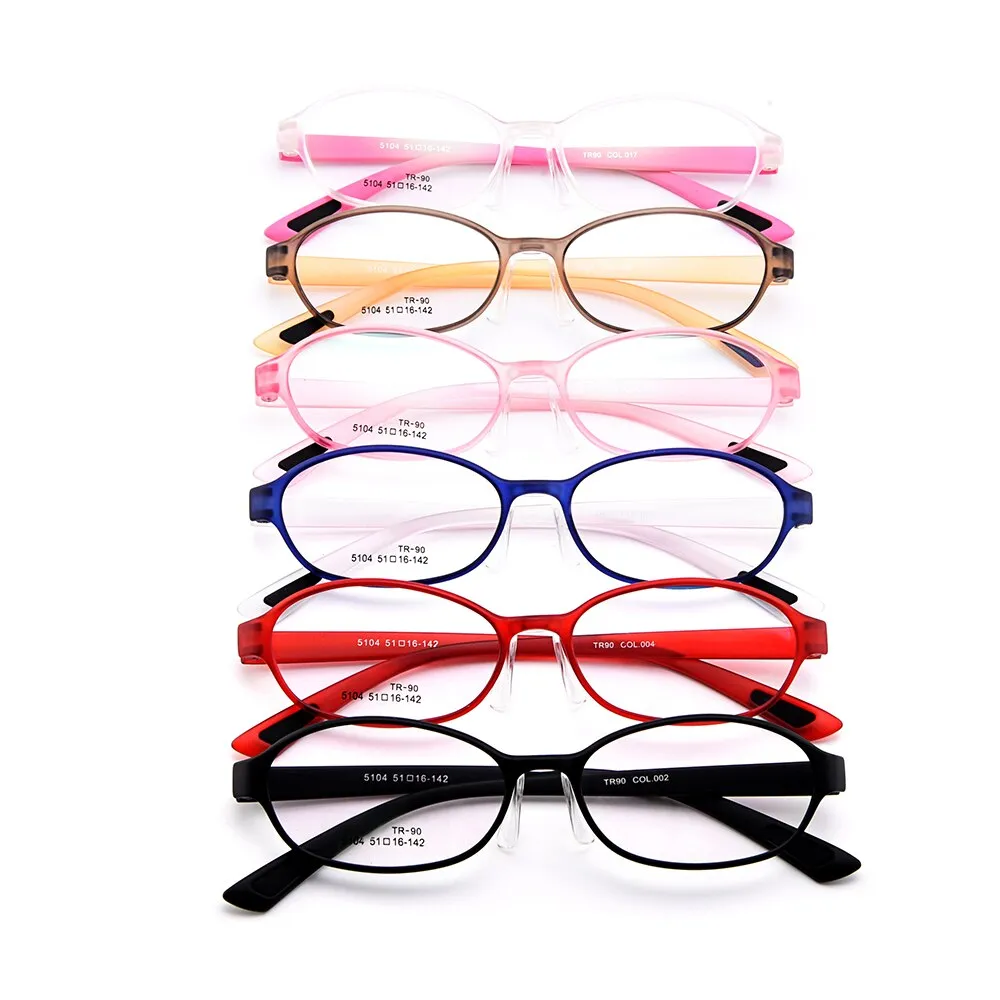 Children's Eyeglasses Ultra-Light Tr90 Plastic With Saddle Nose Bridge M5104