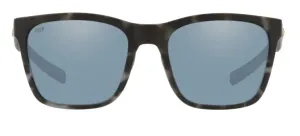 Costa Del Mar Womens Panga Matte Gray Tortoise Frame - Gray Silver Mirror 580 Plastic Lens - Polarized Sunglasses