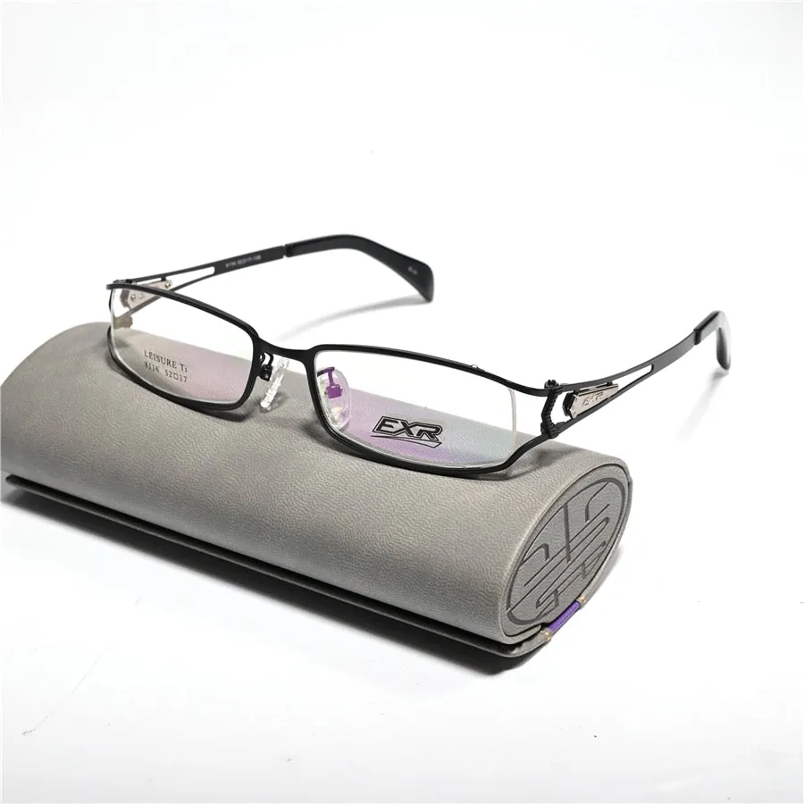 Cubojue Unisex Full Rim Small Rectangle Tr 90 Titanium Hyperopic Reading Glasses 8116