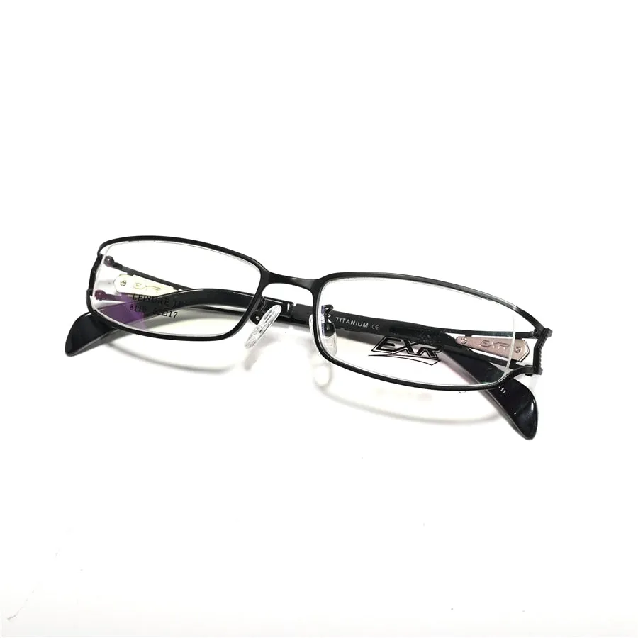 Cubojue Unisex Full Rim Small Rectangle Tr 90 Titanium Hyperopic Reading Glasses 8116