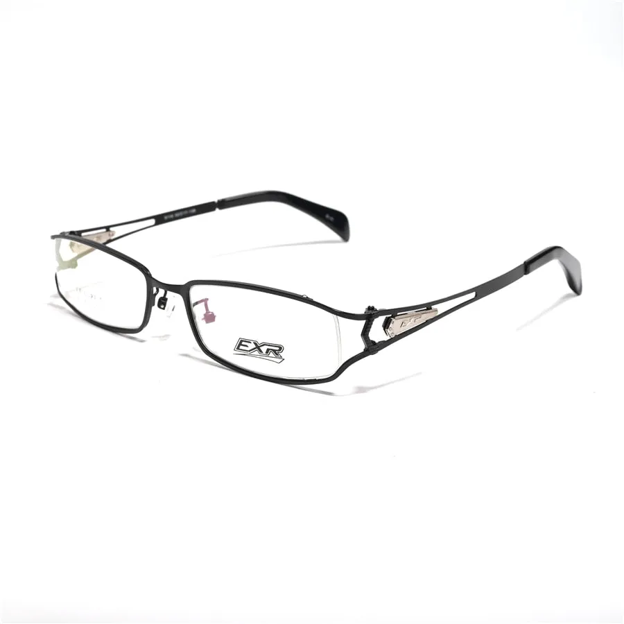 Cubojue Unisex Full Rim Small Rectangle Tr 90 Titanium Hyperopic Reading Glasses 8116