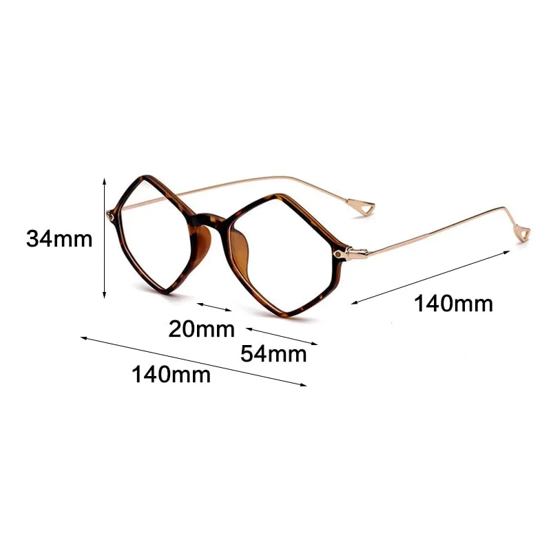 Cubojue Women's Full Rim Hexagon Tr 90 Titanium Eyeglasses