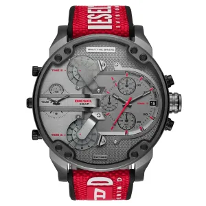 Diesel Men's Chronograph Watch Mr Daddy 2.0 Red DZ7423