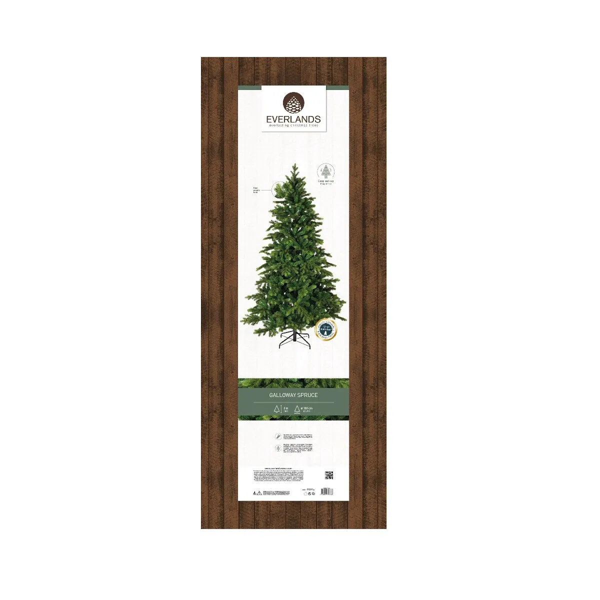 Everlands 3m (10ft) Galloway spruce Artificial Christmas Tree