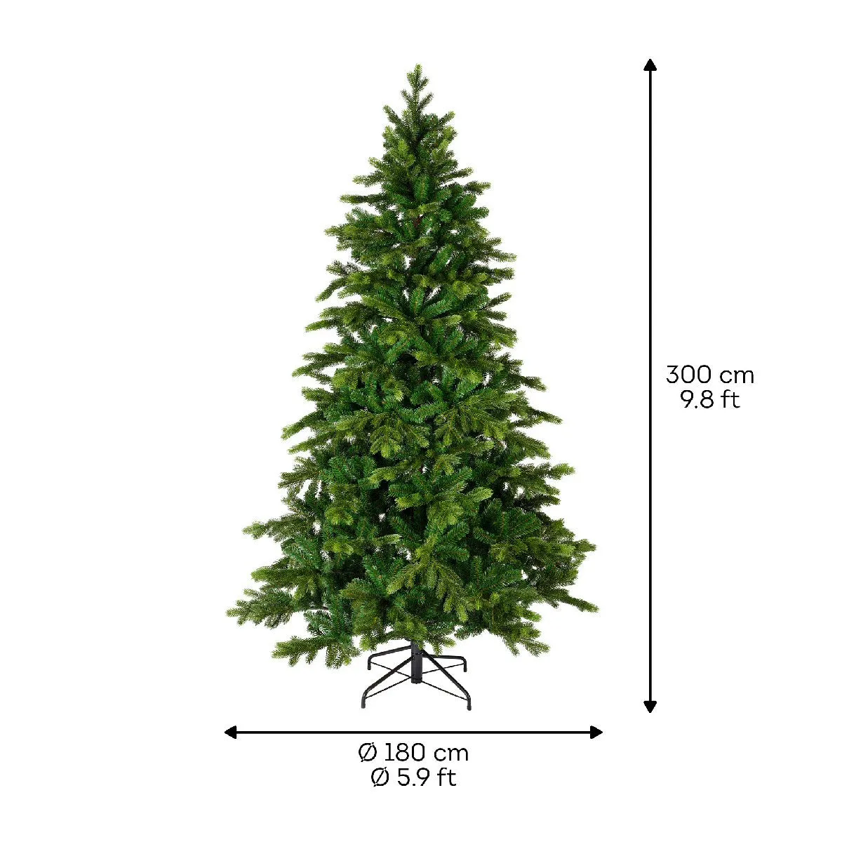 Everlands 3m (10ft) Galloway spruce Artificial Christmas Tree