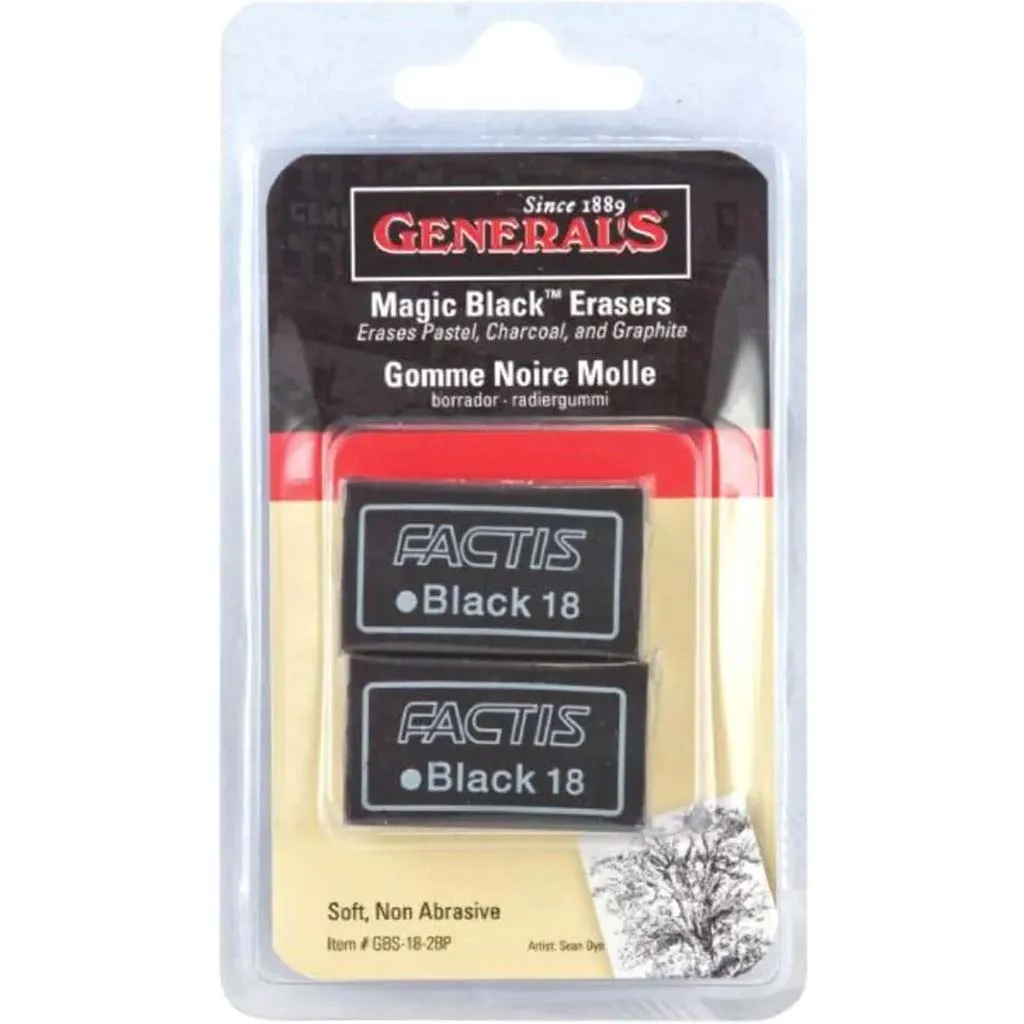 Factis Magic Black Eraser 2 Pack