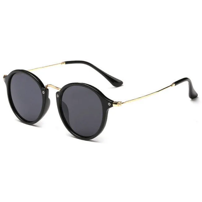 Frosted White and Gold Women's Sunglasses