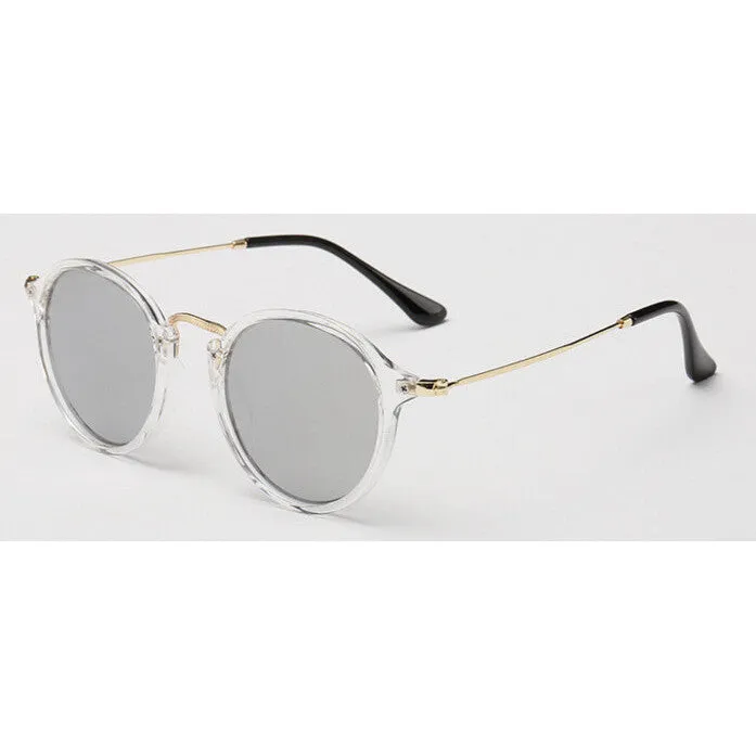 Frosted White and Gold Women's Sunglasses