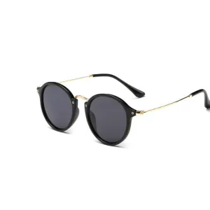 Frosted White and Gold Women's Sunglasses