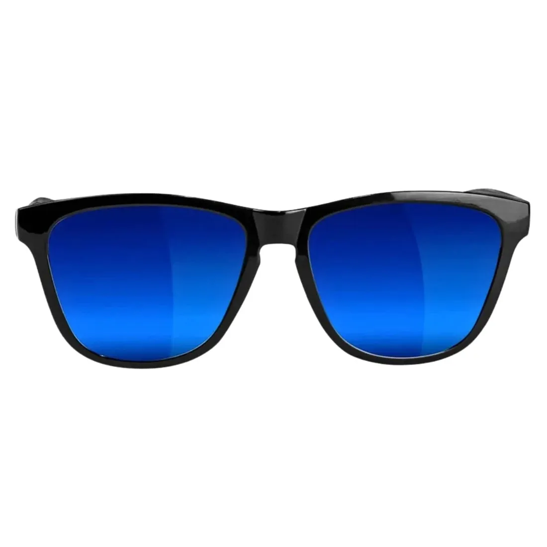 Glassy Deric Sunglasses - Black/Blue Mirror