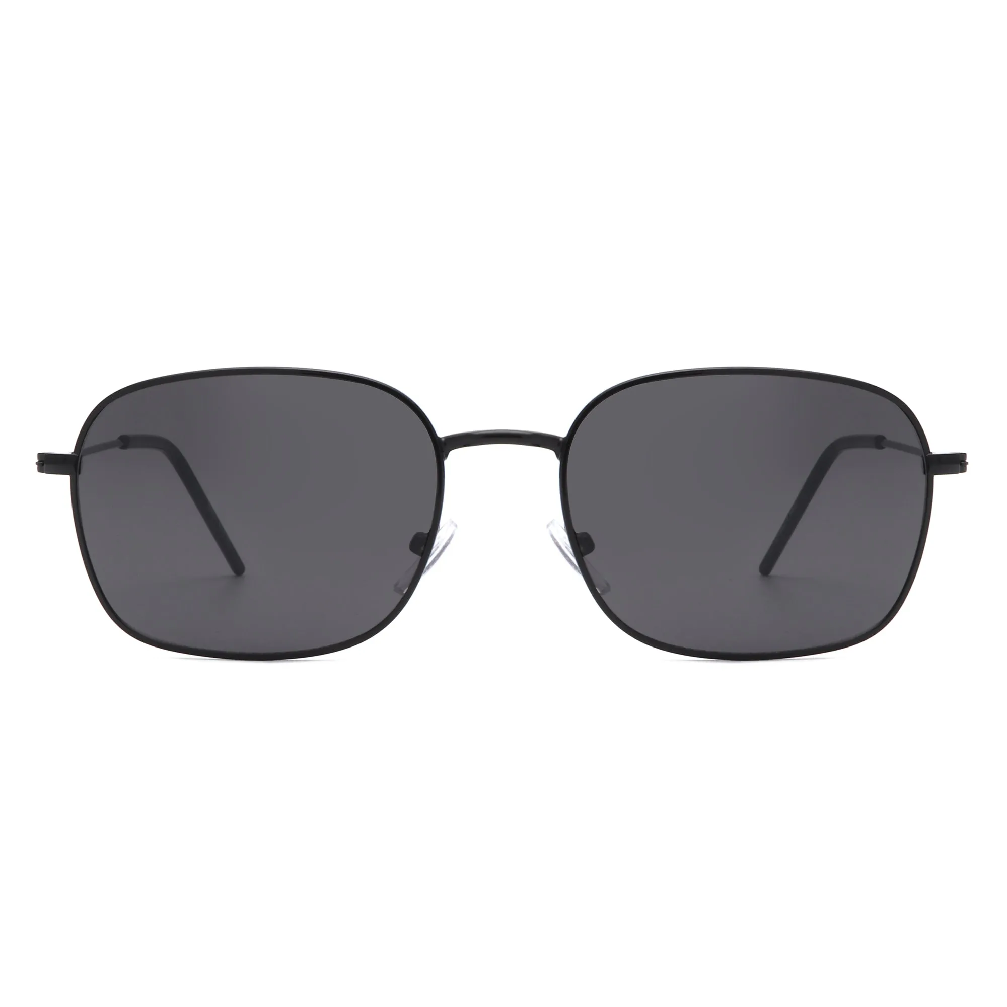 Gleam - Square Flat Top Tinted Retro Fashion Sunglasses