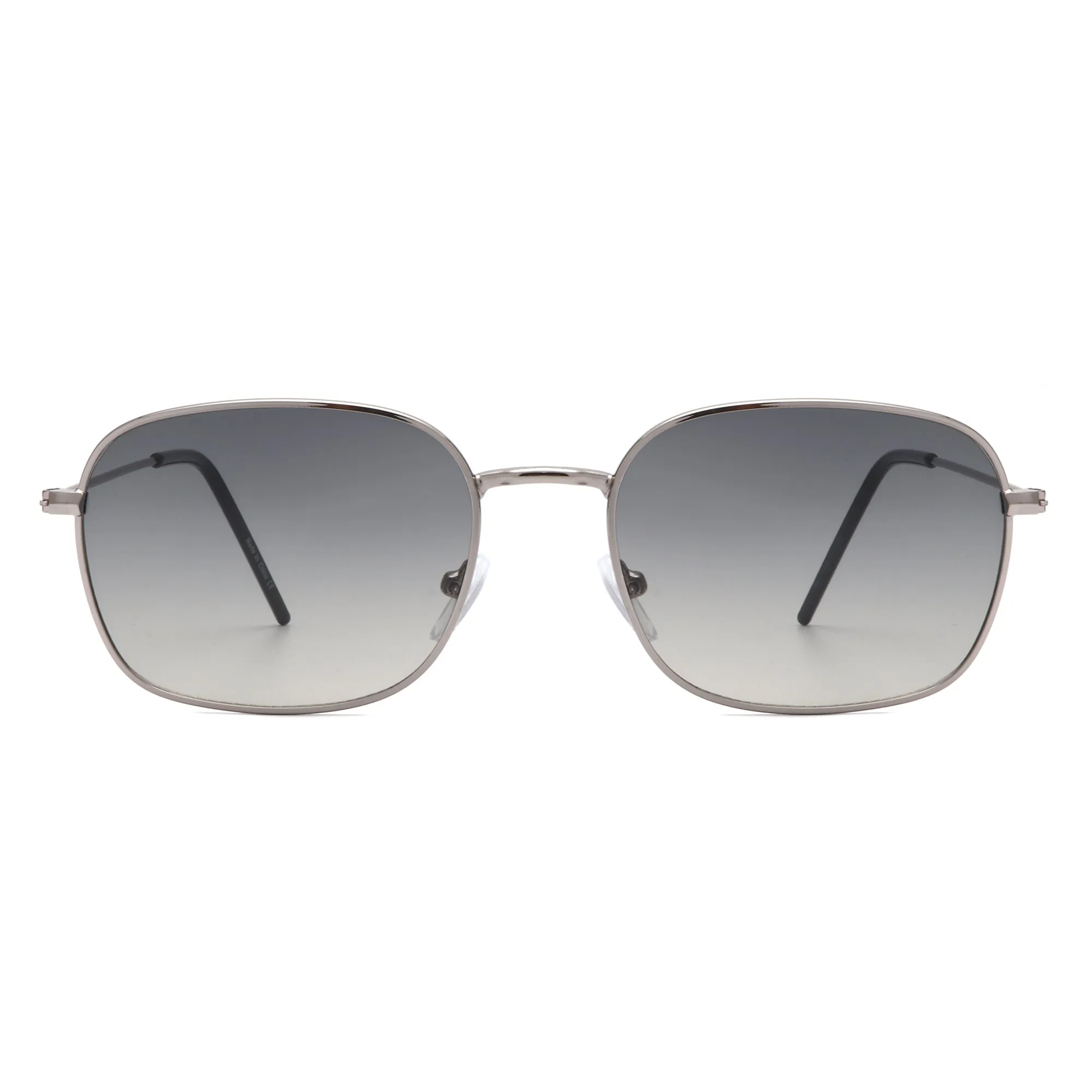 Gleam - Square Flat Top Tinted Retro Fashion Sunglasses