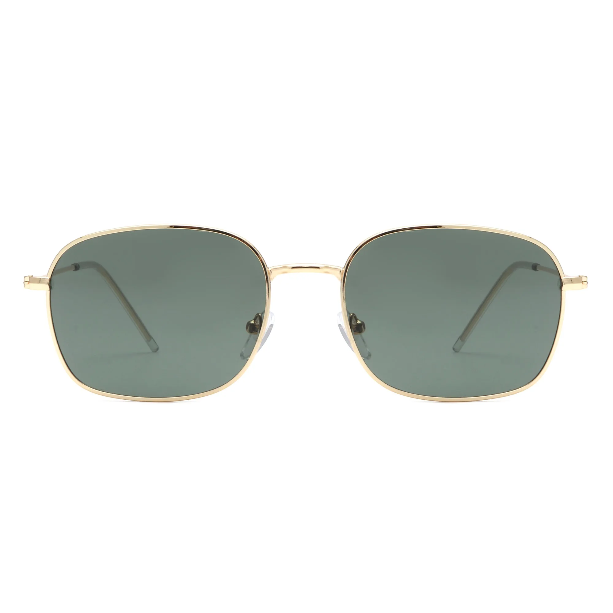 Gleam - Square Flat Top Tinted Retro Fashion Sunglasses