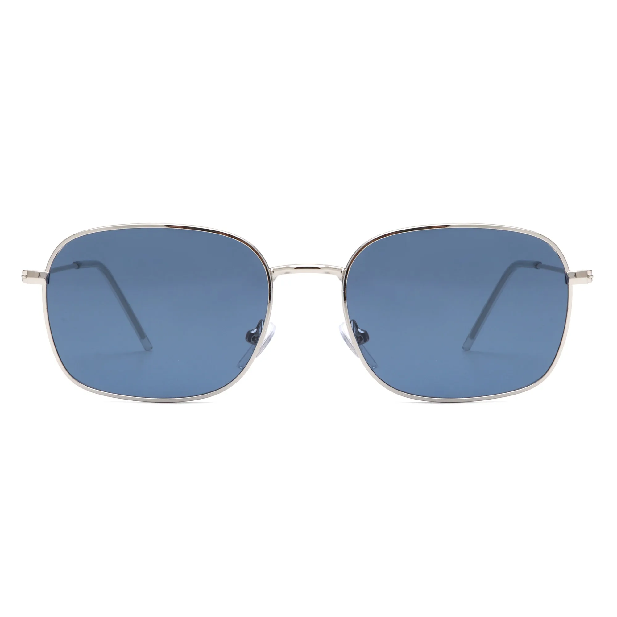 Gleam - Square Flat Top Tinted Retro Fashion Sunglasses