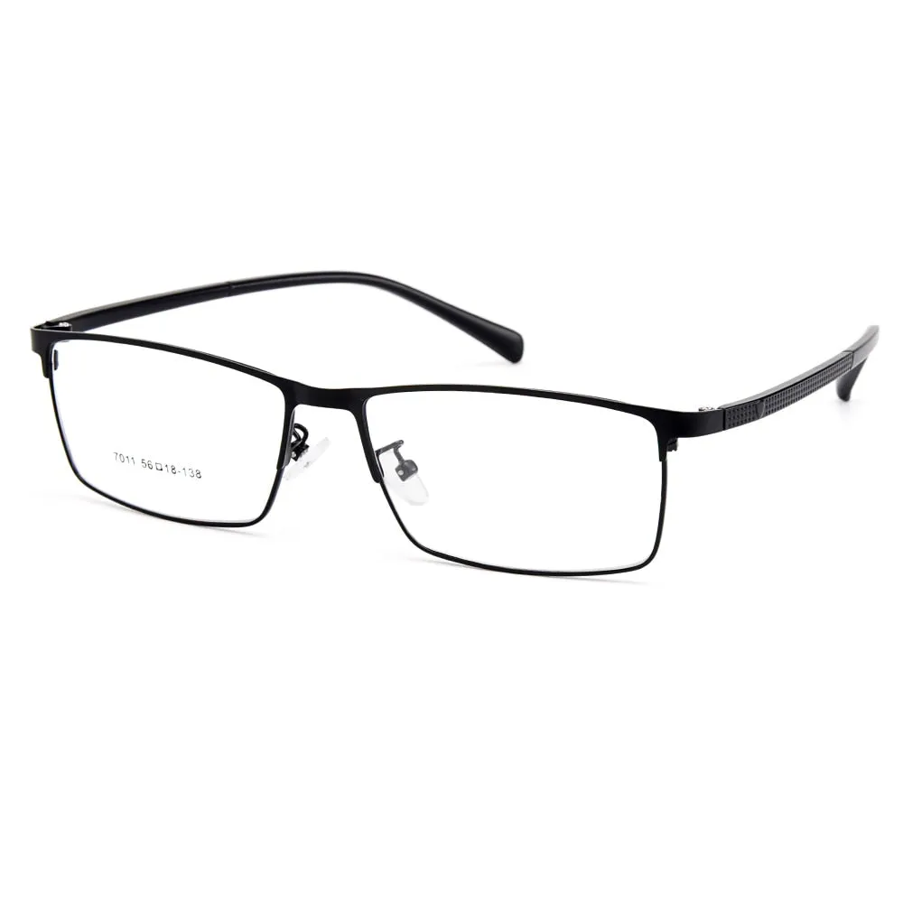 Gmei Men's Eyeglasses Semi Rim Titanium Alloy Square Y7011