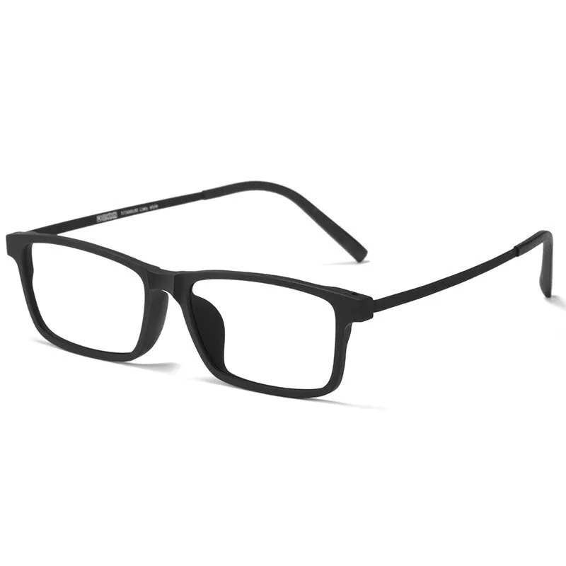 Gmei Men's Full Rim Square Titanium Tr 90 Eyeglasses 8836X