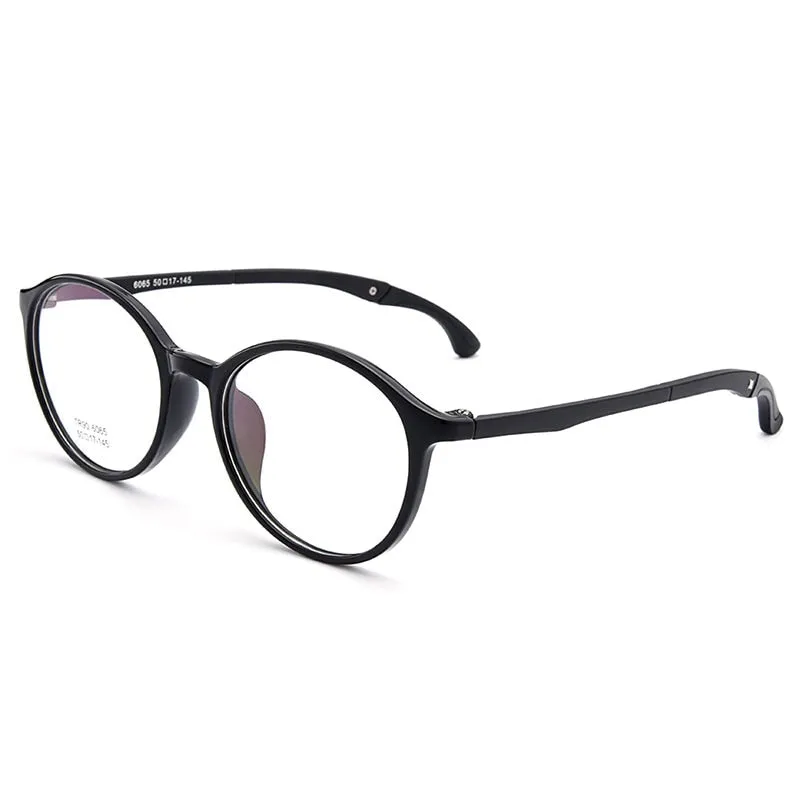 Gmei Unisex Eyeglasses Ultra-Light Tr90 Plastic Round M6065