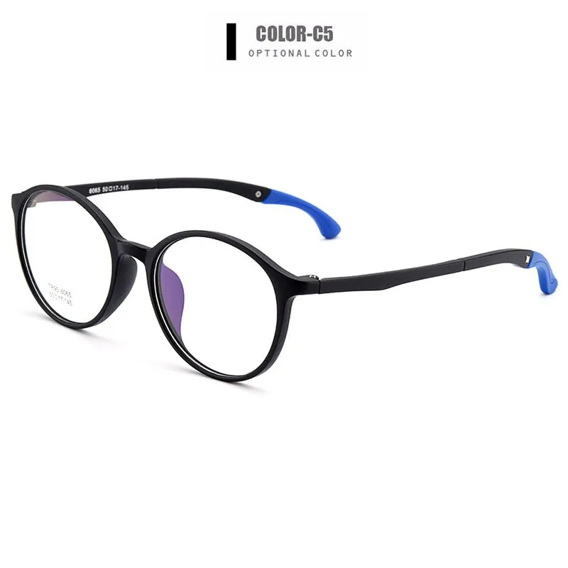 Gmei Unisex Eyeglasses Ultra-Light Tr90 Plastic Round M6065