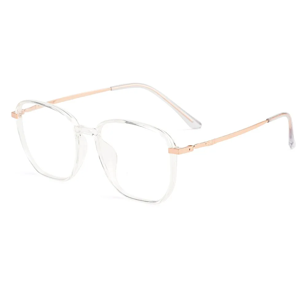 Gmei Women's Eyeglasses Ultralight Square Frame Alloy Tr90 Plastic M98008