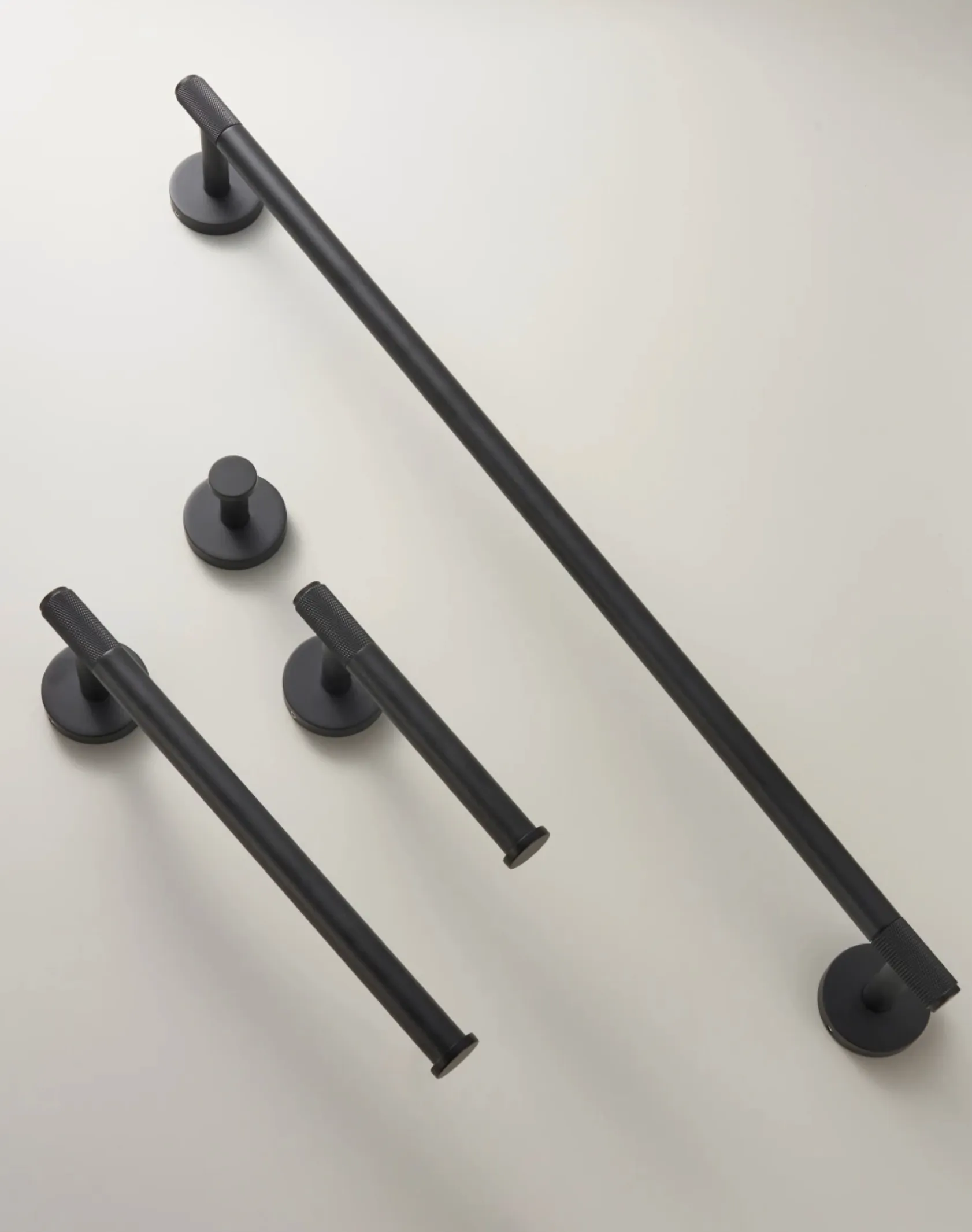 High-Quality Solid Brass Bathroom Accessories - Matte Black