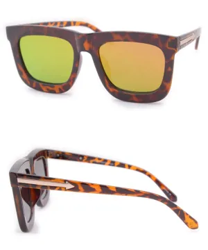 IZZY Tortoise Green RV Retro Sunglasses