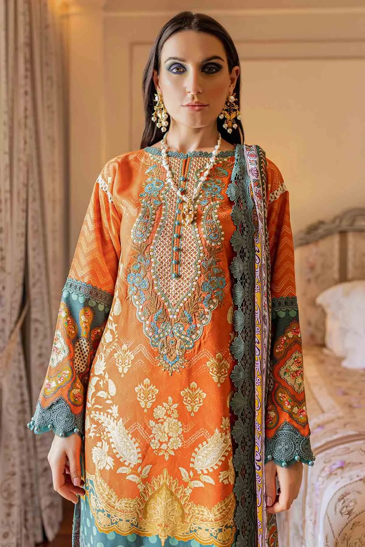 Jade Bliss Pakistani Suit Lawn Collection 2023 BL20077B