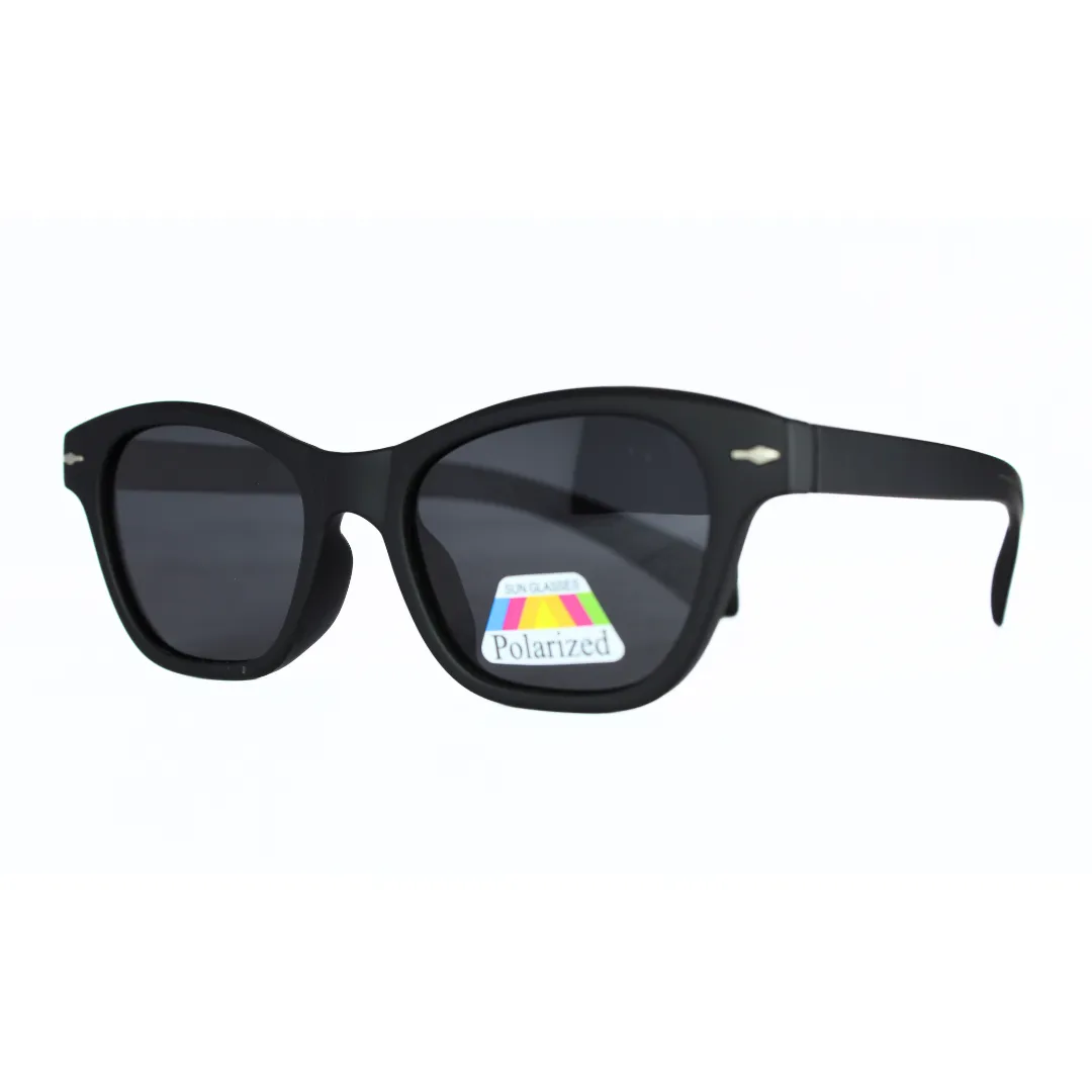 Jubleelens Cat Eye Polarized Sunglasses Matte Black and Stylish, with the Added Benefit of UV Protection