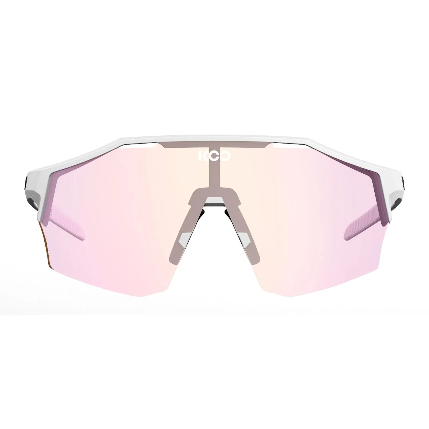 KOO Eyewear Alibi - White Matt/Fuchsia Photochromic