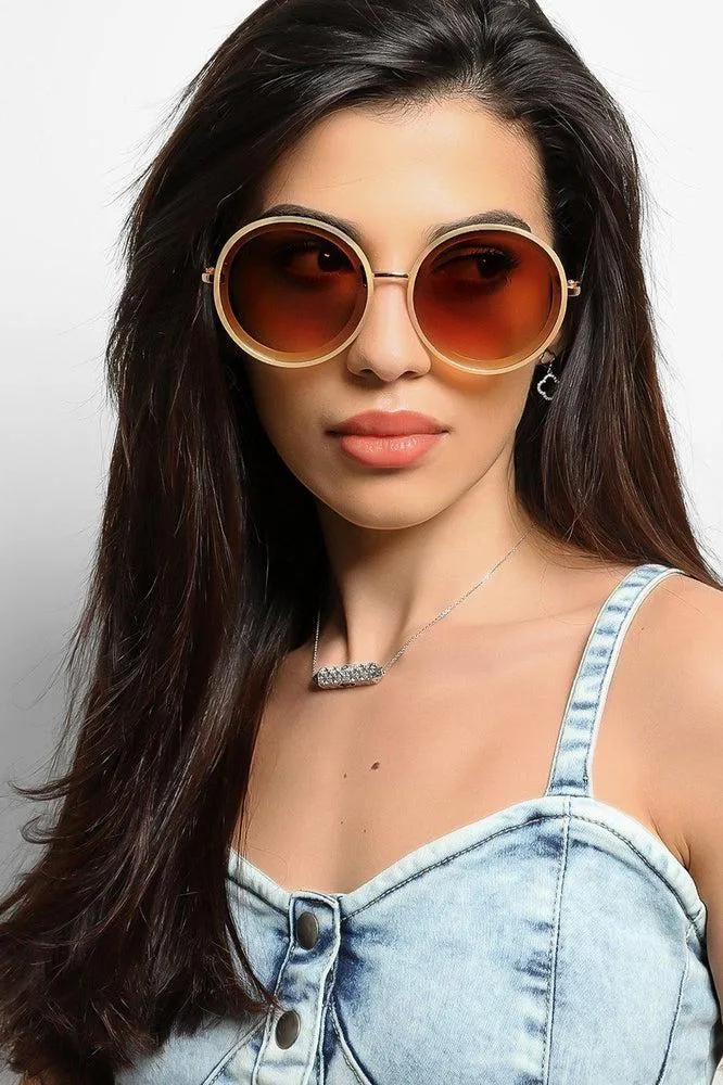 Large Round Retro Sunglasses