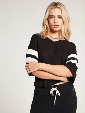 Lived In Lounge Cropped Short Sleeve Tee - Black