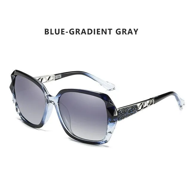 Luxury Brand Ladies Polarized Sunglasses Women Oversized Prismatic Eyewear Ac404