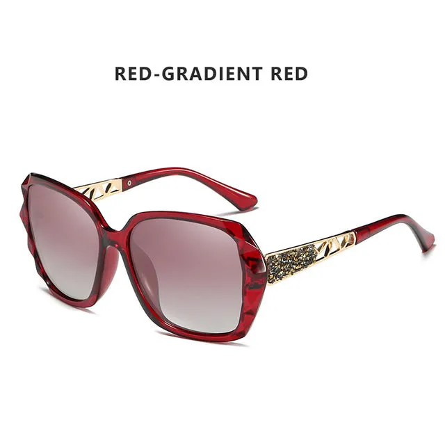 Luxury Brand Ladies Polarized Sunglasses Women Oversized Prismatic Eyewear Ac404