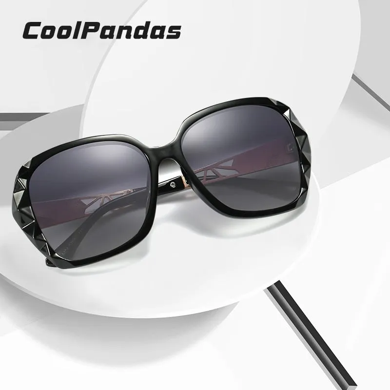 Luxury Brand Ladies Polarized Sunglasses Women Oversized Prismatic Eyewear Ac404